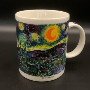 Chaleur Masters Collection Starry Night Vincent Van Gogh Mug Cup D. Burrows
